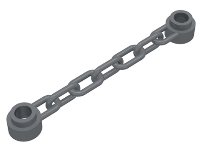 Chain 6L [5 Links] in Dark Bluish Gray