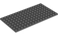 Plate 8 x 16 in Dark Bluish Gray