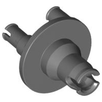 Technic Steering Hub for Portal Axle in Dark Bluish Gray