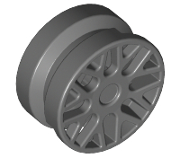 Wheel 11 x 6 with 8 'Y' Spokes [Plain] in Dark Bluish Gray