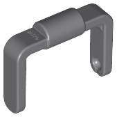 Bucket 1 x 1 x 1 Handle in Dark Bluish Gray