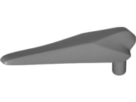 Animal Body Part, Dinosaur, Pteranodon Jaw Bottom with Pin [Flexible Plastic] in Dark Bluish Gray