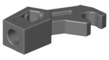 Arm Mechanical with Clip [Thick Support] in Dark Bluish Gray