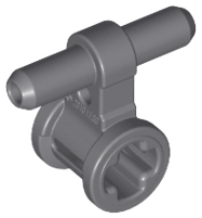 Pneumatic Hose Connector with Axle Connector in Dark Bluish Gray