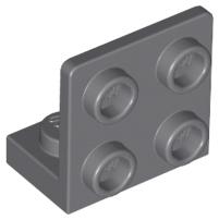 Bracket 1 x 2 - 2 x 2 Inverted in Dark Bluish Gray