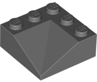 Brick Sloped 33° 3 x 3 Double Concave in Dark Bluish Gray