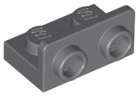 Bracket 1 x 2 - 1 x 2 Inverted in Dark Bluish Gray