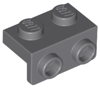 Bracket 1 x 2 - 1 x 2 in Dark Bluish Gray