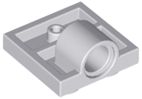 Plate Special 2 x 2 with 1 Pin Hole [Complete Underside Rib] in Light Bluish Gray