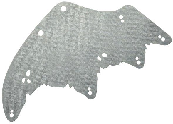 Wing, Scalloped with Holes in Light Bluish Gray
