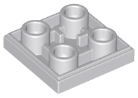 Tile Special 2 x 2 Inverted in Light Bluish Gray