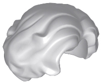 Hair Short Wavy with Side Part in Light Bluish Gray