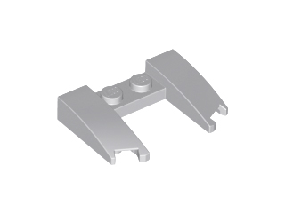 Brick Wedged, Curved 3 x 4 x 2/3 Cutout in Light Bluish Gray