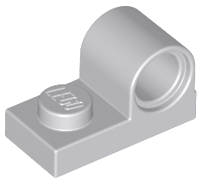 Plate Special 1 x 2 with Pin Hole on Top in Light Bluish Gray