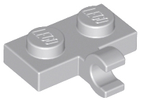 Plate Special 1 x 2 with Clip Horizontal on Side in Light Bluish Gray