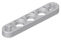 Technic Beam 1 x 5 Thin with Axle Holes on Ends in Light Bluish Gray