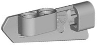 Technic Panel Fairing #21 5L Small Smooth, Side B in Light Bluish Gray