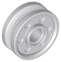 Wheel 18 x 8 with Fake Bolts and Deep Spokes with Inner Ring in Light Bluish Gray
