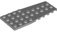 Wedge Plate 4 x 9 with Stud Notches in Light Bluish Gray