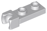 Plate Special 1 x 2 5.9mm Towball Socket in Light Bluish Gray