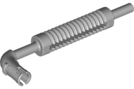 Exhaust Pipe with Technic Pin - Flat End, Rounded Hole in Light Bluish Gray
