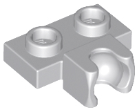 Plate Special 1 x 2 5.9mm Centre Side Towball Socket in Light Bluish Gray