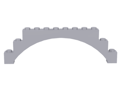 Brick Arch 1 x 12 x 3 Raised Arch in Light Bluish Gray