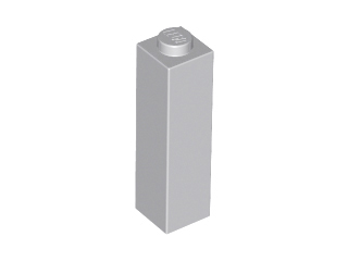 Brick 1 x 1 x 3 in Light Bluish Gray