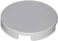 Tile Round 2 x 2 with Bottom Stud Holder in Light Bluish Gray