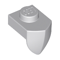 Plate Special 1 x 1 with Vertical Tooth in Light Bluish Gray
