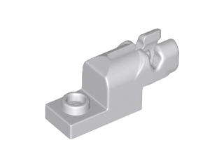 Launcher, Plate Special 1 x 2 with Mini Blaster in Light Bluish Gray