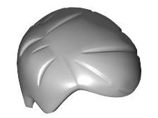 Hair Short Smooth and Right Parting [Plain] in Light Bluish Gray