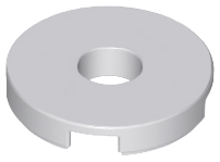 Tile Special Round 2 x 2 with Hole in Light Bluish Gray