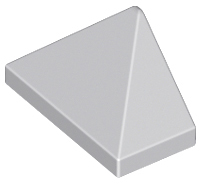 Brick Sloped 45° 2 x 1 Triple with Inside Stud Holder in Light Bluish Gray
