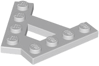 Wedge Plate 4 Stud 45° Angle Plate in Light Bluish Gray