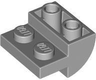 Brick Curved Inverted 2 x 2 with 1 x 2 Cutouts in Light Bluish Gray