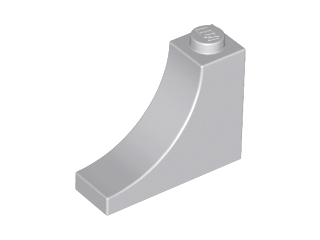 Brick Curved 1 x 3 x 2 Inverted [Inside Bow] in Light Bluish Gray