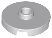 Plate Special Round 2 x 2 with Center Stud (Jumper Plate) in Light Bluish Gray