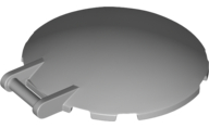 Dish 6 x 6 Inverted - No Studs with Handle in Light Bluish Gray