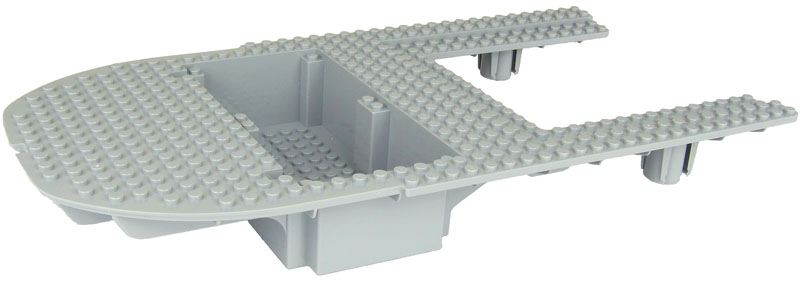 Boat Deck 20 x 40 x 7 in Light Bluish Gray