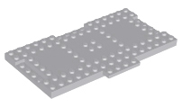 Plate Special 9 x 16 x 2/3 with 1 x 4 Recessed in Light Bluish Gray