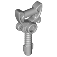 Equipment Key Ornamented with Stud in Light Bluish Gray