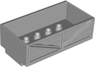 Duplo Train Wagon in Light Bluish Gray