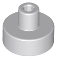 Tile Special Round 1 x 1 with Hollow Bar in Light Bluish Gray