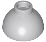Brick Round 1.5 x 1.5 Dome Top [Plain] in Light Bluish Gray
