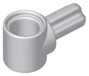 Technic Pin Connector Hub with 1 Axle in Light Bluish Gray