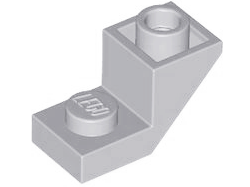 Brick Sloped Inverted 45° 2 x 1 with 2/3 Cutout in Light Bluish Gray