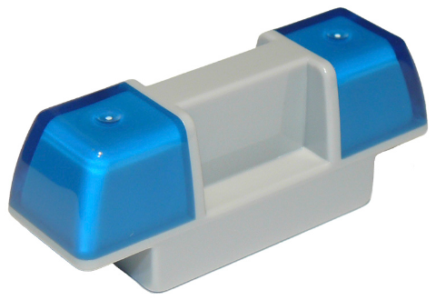 Duplo Siren / Flashing Light - Trans-Dark Blue in Light Bluish Gray