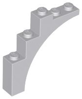 Brick Arch 1 x 5 x 4 [Continuous Bow] in Light Bluish Gray