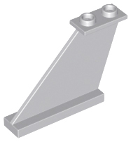 Wing, Tail 4 x 1 x 3 in Light Bluish Gray